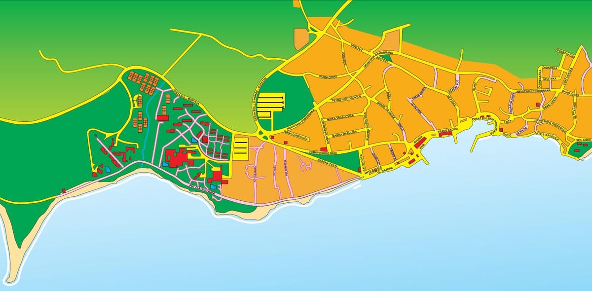 মানচিত্র, ব্র্যাক, ক্রোয়েশিয়া