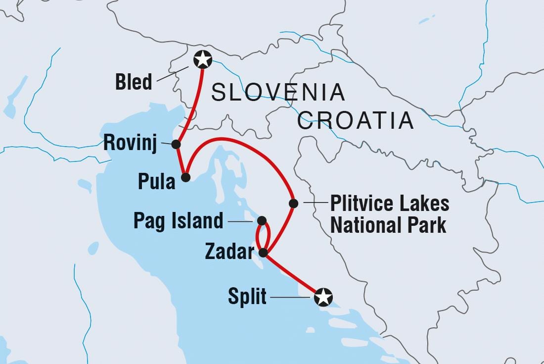 plitvice, ক্রোয়েশিয়া মানচিত্র