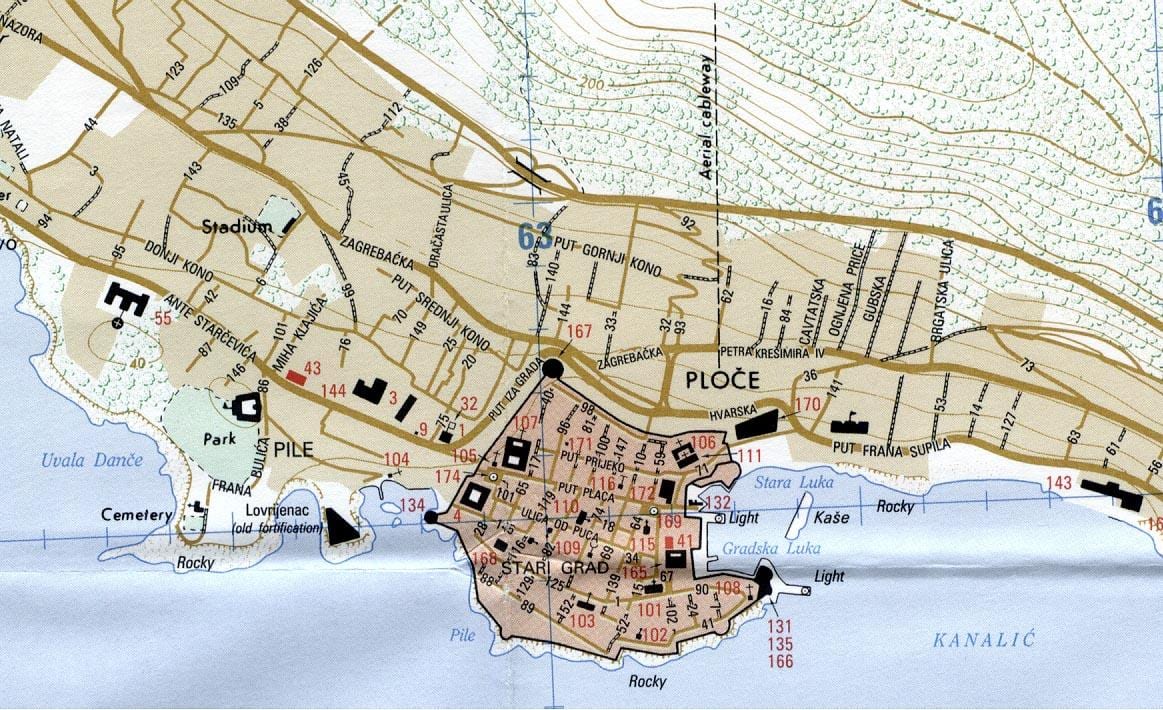 মানচিত্র এর rijeka, ক্রোয়েশিয়া