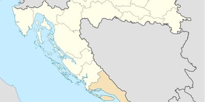 মানচিত্র dalmatia ক্রোয়েশিয়া 