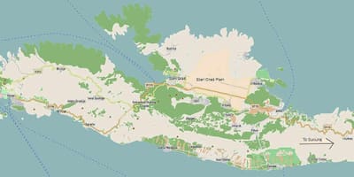 মানচিত্র hvar দ্বীপ, ক্রোয়েশিয়া