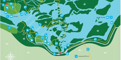 Krka ন্যাশনাল পার্ক, ক্রোয়েশিয়া মানচিত্র